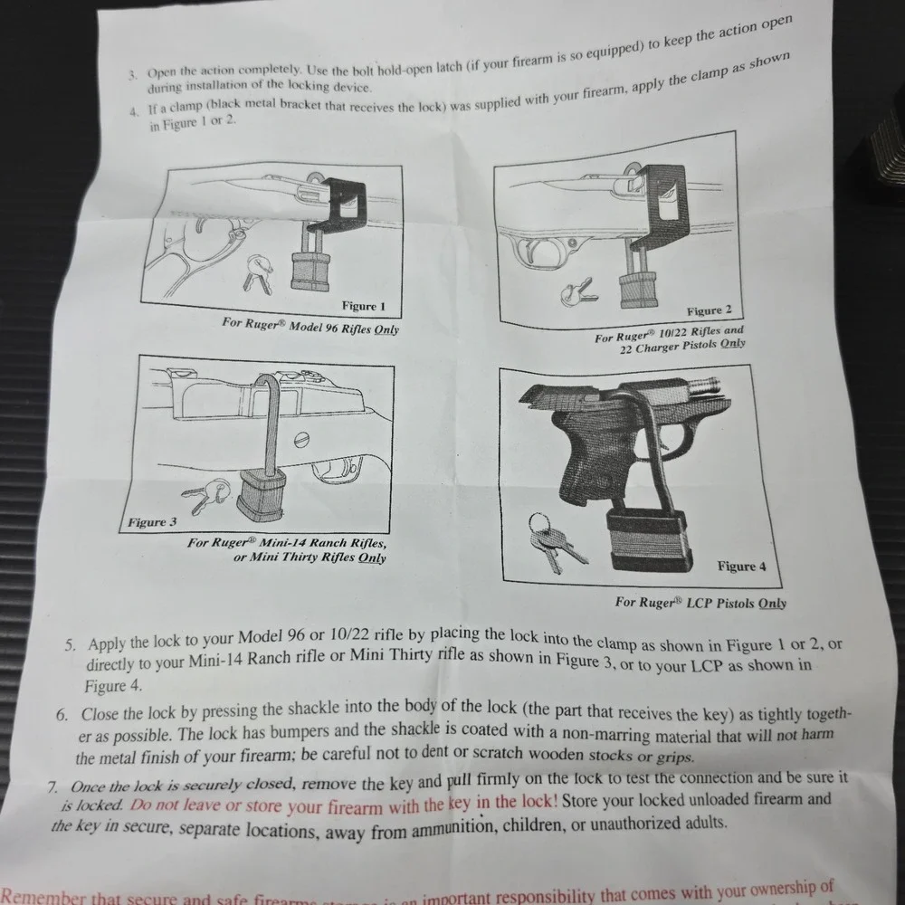 Ruger pad lock